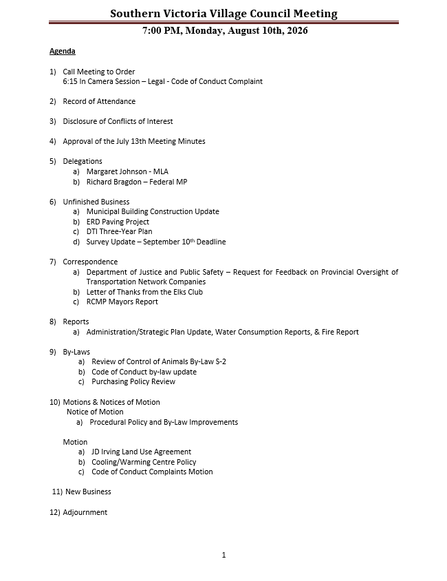 Agenda New